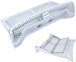 Pluizenfilter - Pluizenscherm - Geschikt voor AEG-, Electrolux- en Zanussi-wasdrogers - 8074539019 - 8588074539012 - Kunststof frame + nylon gaas - Wit — thumbnail 2