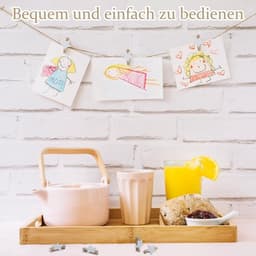 Sterren Wasknijpers 105 Stuks - Houten Klemmen - Decoratieve Clips - Handwerk Klemmen - Kerstmis Decoratie - Veilig Materiaal — thumbnail 3