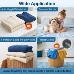 wasmachine 10 stuks pluisbal herbruikbare haarvanger wasbal voor dierenharen pluisverwijderaar wasmachine droger accessoires — thumbnail 4
