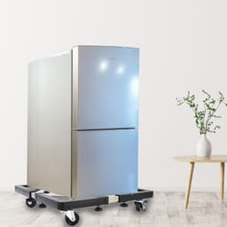 Wasmachine Onderstel - Verrijdbare Basis - Apparaten Verplaatsen - Met Remwielen - 40-56 cm - Zwart — thumbnail 2