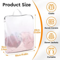 4 stuks waszakken, waszak wastas met handgrepen 50x60cm, waszakje Laundry Bag voor wasmachine Net wastas Mesh waszak reis voor ondergoed BH sokken dessous panty's — thumbnail 3