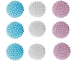 9 Pcs Wasballen - Drogerballen voor Was - Tennisballen voor Wasmachine en Droger