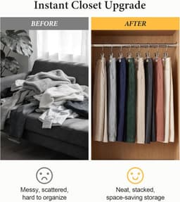 30 Stuks Kledingclips met Haak, Antislip Broekclips voor Kleding, Ruimtebesparende Hanger Clips voor Broeken, Rokken, Jeans, Sokken en Ondergoed, Stapelbare Kast Organizer — thumbnail 3