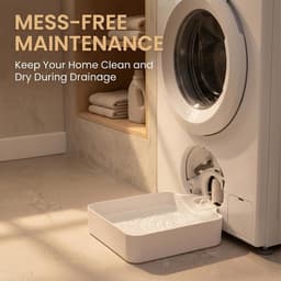 Universele Lekbak Wasmachine - Afvoerbak voor wasmachine - Opvangbak Tegen Lekkage - Voorkomt waterlekkage op de vloer - Voor eenvoudige installatie - Voorkomt effectief overstroming door water — thumbnail 4
