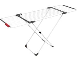 Staal aluminium wit wasrek - 62 x 125 x 133 cm - verrassend design