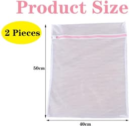 Waszakken Set van 2 | Herbruikbare en Duurzame Waszakken voor Kleding | 40 x 50 cm — thumbnail 4