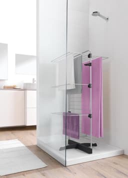 Freestanding Clothes and Home Drying Rack - Silver, 58 x 54 x 123 cm — thumbnail 4