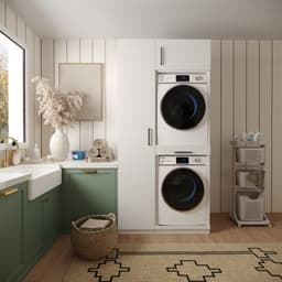 Wasophoogte® Wasmachine Kast Rome - Wasmachine verhoger - Wasmachine ombouw - 700(D)*1115(B)*2350(H) mm - Wit — thumbnail 2