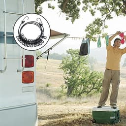 1.8 m Windproof Clothesline with 12 Clips for Travel, Camping, and More — thumbnail 2