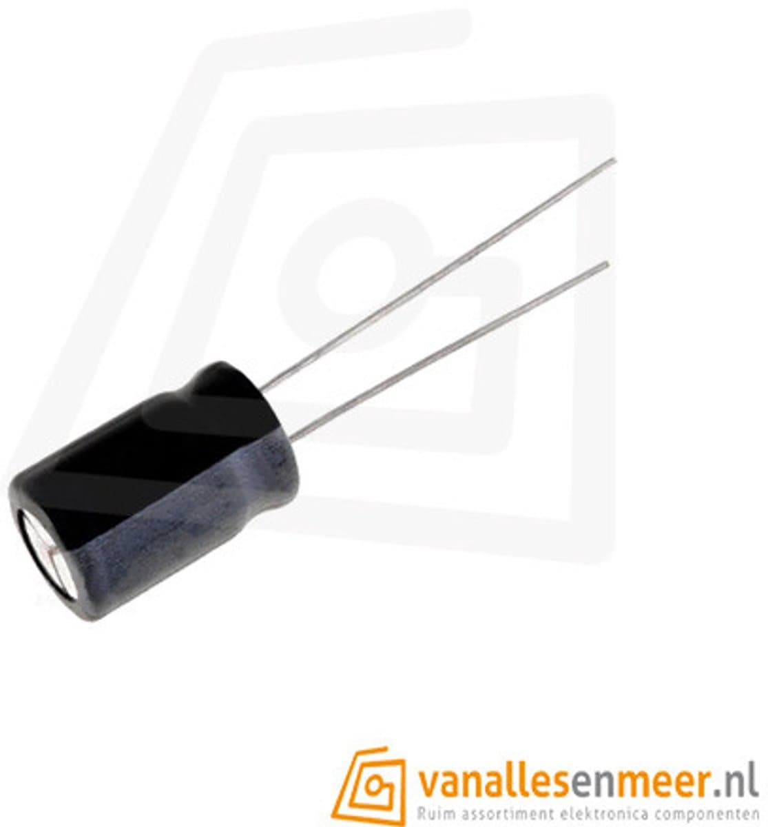 47uF 400V Condensator 16x25 — afbeelding 1