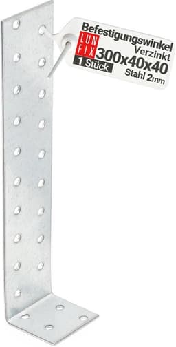 Betonanker 300 mm x 40 mm - Vlakstalen Anker voor Houtconstructies — thumbnail 1