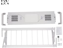 Deniva - Droogrek - Elektrische Droogrek - Intrekbaar - Afstandsbediening - 125×31 cm - Plafond - Uitschuifbaar Droogrek - 22,4 KG — thumbnail 3