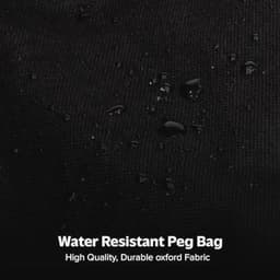 Wasknijperzak voor waslijn met hanger – Waterdichte opbergtas voor 300 haringen – Handige clip en trekkoordsluiting – Ideaal voor buitengebruik — thumbnail 5