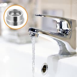 2-pack kraanadapters 16 mm naar 22 mm en 22 mm naar 16 mm | wastafel en keukenkraan adapter | luchtreiniger slang adapter - set van 2 — thumbnail 2