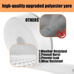 Flexibele Afvoerslang 32mm x 10m voor Dompelpomp en Vuilwater - Inclusief Klemmen — thumbnail 2