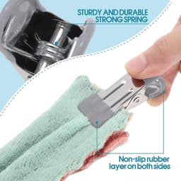 Heavy Duty Klemmen 30 Stuks - Metalen Waslijnclips met Rubbers voor Foto gemaakt — thumbnail 3