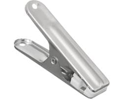 5Five wasknijpers - 16x stuks - van RVS - Was ophangen - Was knijpers - 6 cm