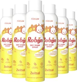 Robijn- Zwitsal Dry Wash Spray - 6 flessen x 200 ml - Voordeelverpakking — thumbnail 1
