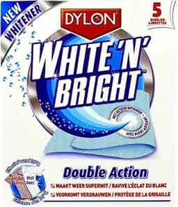 Dylon - Vlekverwijderaar - White & Bright - Superwit & Vlekkeloos - 5 Doekjes — thumbnail 1