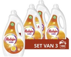 Robijn Vloeibaar Wasmiddel - Color - met 90% biologisch afbreekbare ingrediënten - 3 x 60 wasbeurten