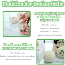 Lexium Drogerballen - Drogerballen Voor Wasdrogers - Droger Ballen - Drogerbollen — thumbnail 3