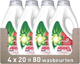 Ariel Vloeibaar Wasmiddel +Ultra Vlekverwijderaar - 4 x 20 Wasbeurten — thumbnail 1
