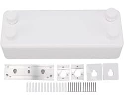 Wall Mounted Double Drying Rack 30 m Safe and Robust for Balcony Bathroom (White) - Pull-Up Drying Rack