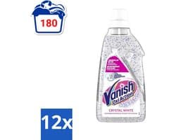 12 x Vanish Oxi Action - Kristalwit - Vlekkenverwijderaar Gel - Zonder Bleek - Witte Was - 15 Wasbeurten - Vlekkenverwijderaar - Witte Was - Wasmiddel - Vlekken Verwijderen - Wit Maken
