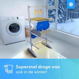 Elektrisch Droogrek - Wasrek Inklapbaar - — thumbnail 3