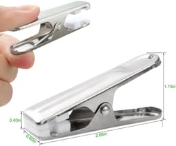 Ibenzoa® 80 Stukken Winddichte Wasknijpers Van Roestvrij Staal, 7 Inch, Duurzaam, Metaal, Voor Handdoeken, Sokken, Ondergoed, Kleding — thumbnail 2