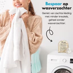 Boncy® Drogerballen - 9 Stuks Droogballen voor Wasdrogers - 100% Nieuw Zeelandse Schapenwol Wasdrogerballen - Energiebesparend & Duurzaam Cadeau - Wasballen voor Wasdroger Droogtrommel - Dryer Balls Wol Droger Ballen - Wasbol Wasbollen - Wit — thumbnail 5
