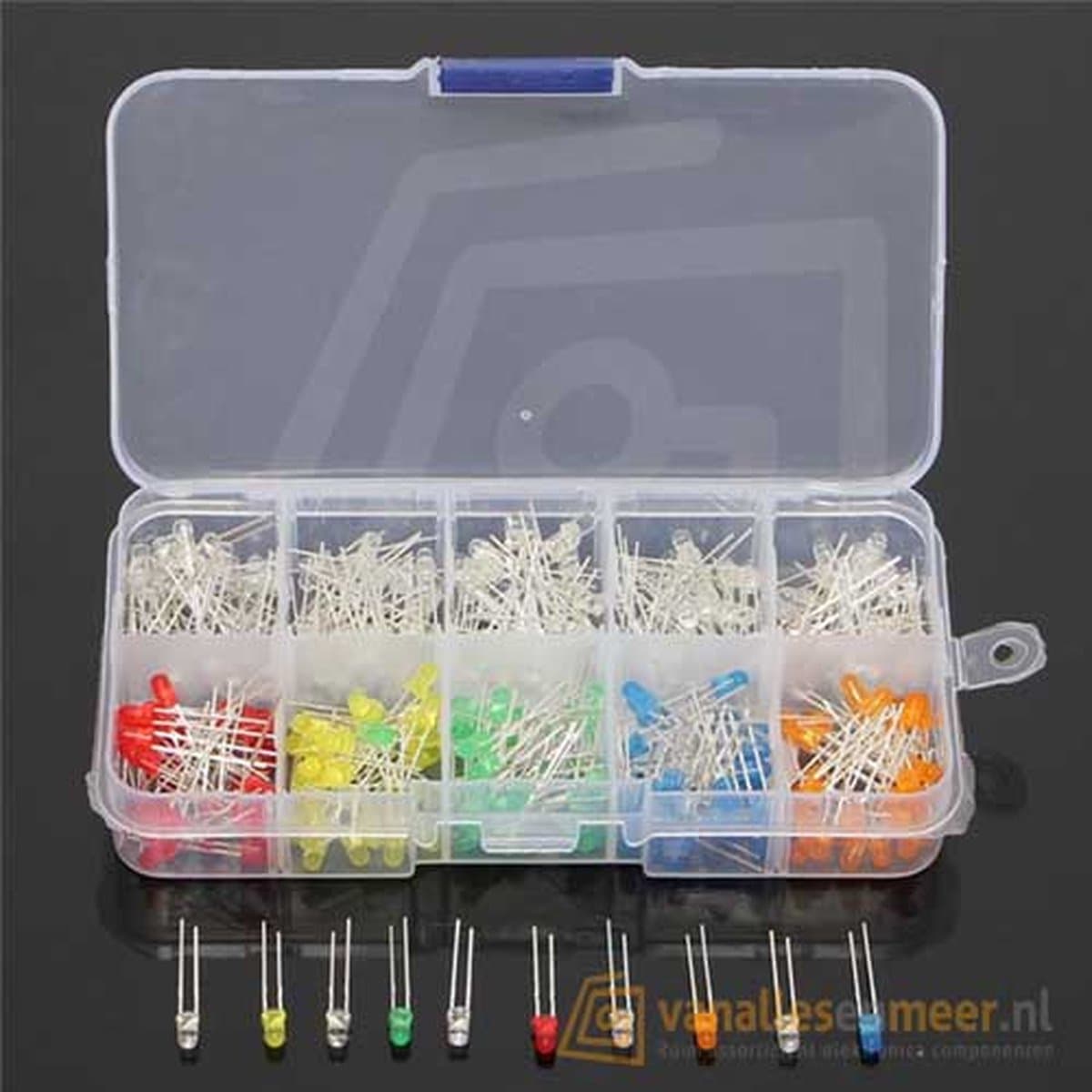 300 stuks 3mm led Assortiment box — afbeelding 1