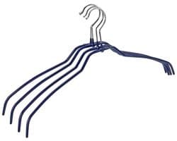 10412411100 Formbügel Slim 42 - 4er Set Kleiderbügel, dunkelblau