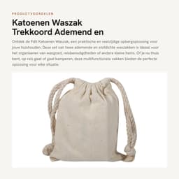 Dailygoods- Waszak Ademend - Waszakken voor Wasgoed - Trekkoord - Multifunctionele Tas - Opbergzak - Set van 2 - 10 x 12 cm - Opslagzak — thumbnail 1