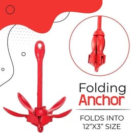 Paddenstoelanker Bootanker - Kajakanker Jetskianker - Boot Stabiliseren - Hybride Paddenstoelontwerp - 1.59 kg - Zwart — thumbnail 5