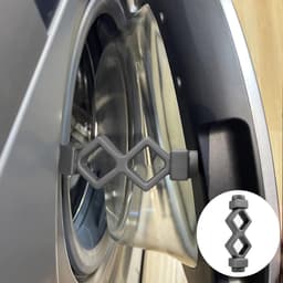 Wasmachine Deur Prop - Wasdeurhouder - Frisse Lucht - Magnetische Bevestiging - 10cm Lengte - Grijs — thumbnail 1