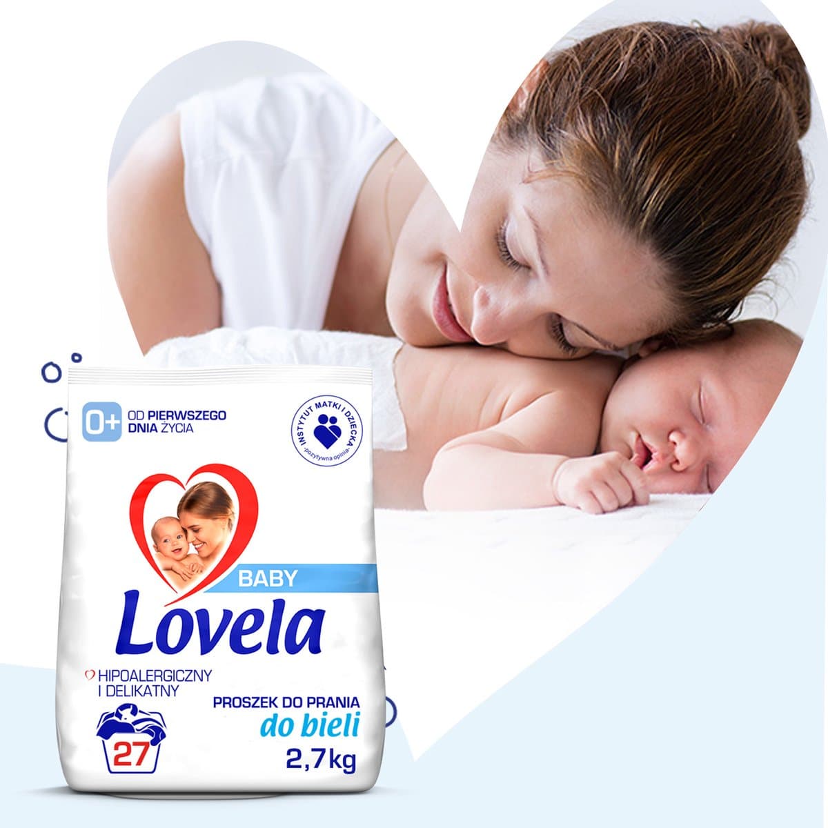 Lovela Baby - Wasmiddel voor Witte Kleding - Hipoallergeen - 2,7kg — afbeelding 1