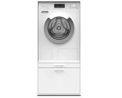 Washcab® Wasmachine Kast - Wasmachine Verhoger - Wasmachine Ombouw - Met lade - Wit - Base — afbeelding 1