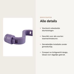Dailygoods- Wasmachinedeurstoppers - Magnetische Deurbuffer - Deurvastzetter - Kunststof - Pakket van 4 - 10x2cm - Deurstopper — thumbnail 4