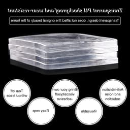Zeynomax - Anti-Vibratie Pads - Geluidsreductie - Transparant - Wasmachine Mat - Antislip - Voor elke vloer - Set van 8 — thumbnail 5
