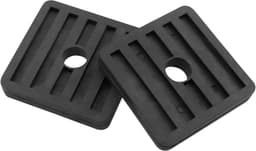 Lovelysp Zwart rubberen isolatiekussen, schokabsorberend, geluidsdempend kussen met bevestigingsschroeven, demper, schokabsorberende voeten voor airconditioning, condensator, externe machine, 4 stuks — thumbnail 4