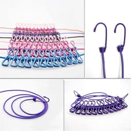 Opvouwbare Waslijn - Draagbare Hanger - Kleding Drogen - Ruimtebesparend Ontwerp - 180 cm - A6 — thumbnail 2