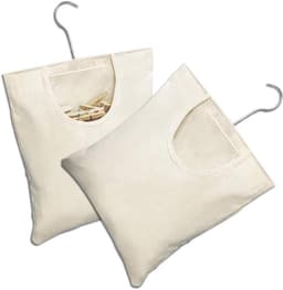 Praktische Opbergzak voor Wasknijpers - Set van 2, Hangende Organizer voor Kleding, Minimalistisch Design, Beige, 32x27cm en 27x32cm — thumbnail 1