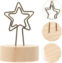 Notitie Clips - Fotohouders Bureau - Decoratie Maken - Houten Basis - 10 Stuks - Diverse Kleuren — thumbnail 4
