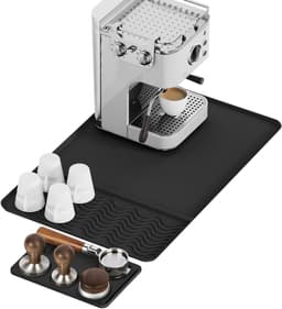 Silicone Koffiemat 60x40 cm - 2-in-1 Antislip Beschermmat voor Werkblad en Espresso Machine, Waterdicht en Warmtebestendig, Ideaal voor Koffieliefhebbers — thumbnail 1