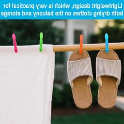 60 Stuks Winddichte Wasknijpers met Mand, Ademend en Duurzaam voor Kleding en Kamperen — thumbnail 4