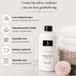 Labryce Wasparfum Camelia - Zacht bloemige geur met lotusbloem, cameliaroos & amber - 500 ml — thumbnail 3
