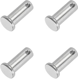 10x25mm Single Eyelets - 4pcs 304 Stainless Steel Flat Head - Tow Bar Spindle Lock System - Hinge Bevestiging - Zilver — thumbnail 1