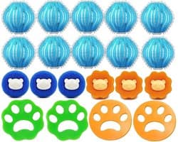 20pcs Haarvangers voor Wasmachine - Herbruikbare Wasballen - Vang Honden- en Kattenharen voor Kleding