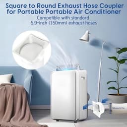 Afvoerslang Koppeling - Slang Adapter - Mobiele Airco - Universele Schroefdraad - 150 mm - Rood — thumbnail 3